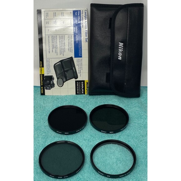 Nikon 67mm 4-Filter Set w/Wallet UV, Circular Polarizer, ND 4, Neutral Density 8 - Picture 1 of 3